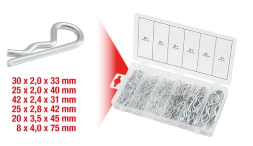 KS Tools Sortiment Federsplinte