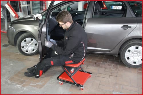 KS Tools Fahrbare Liege und Klappsitz