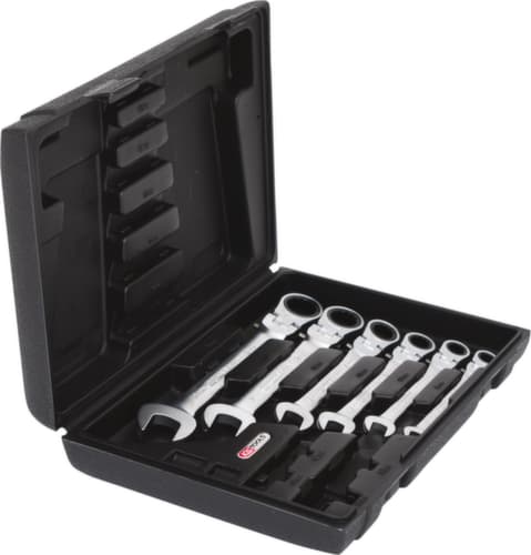 KS Tools GEARplus Gelenk-Ratschenringmaulschlüssel-Satz