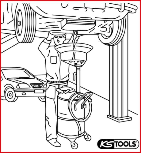 KS Tools Mobiles Altölauffanggerät