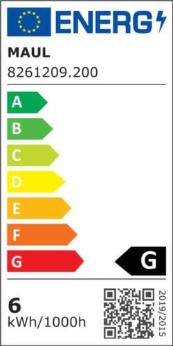 MAUL Dimmbare LED-Lupenleuchte MAULiris, Licht kaltweiß (tageslichtweiß), weiß