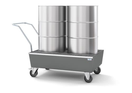 Fahrbare Auffangwanne pro-line für 200-Liter-Fässer