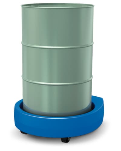 Fassroller aus PE, für 1 x 200-Liter-Stahlfass oder 1 x 220-Liter-Kunststofffass