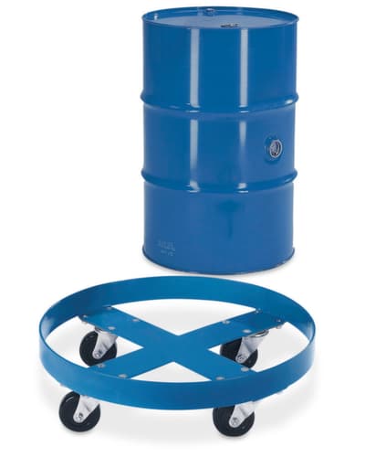 Fassroller mit offener Ladefläche, für 1 x 200-Liter-Stahlfass oder 1 x 220-Liter-Kunststofffass