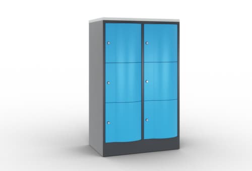C+P Schließfachschrank Resisto, 6 Fächer
