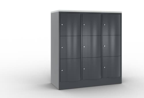 C+P Schließfachschrank Resisto, 9 Fächer