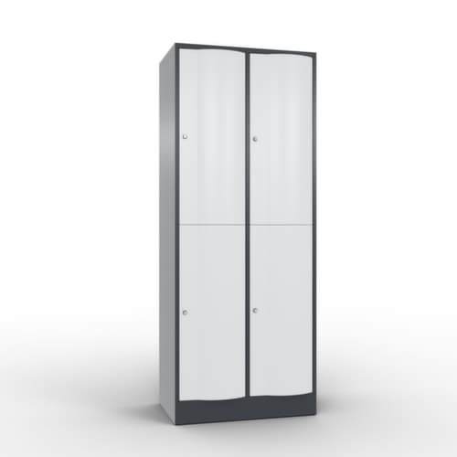 C+P Schließfachschrank Resisto, 4 Fächer