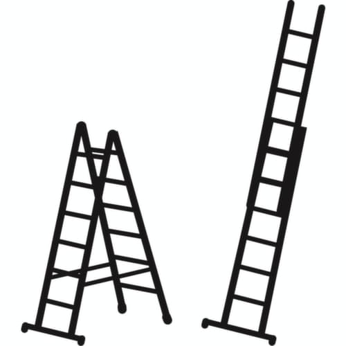 ZARGES 2-teilige Mehrzweck-Kombileiter Combimaster Plus X