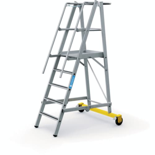 ZARGES Plattformleiter ZAP Safemaster Plus S roll- und klappbar mit Traverse