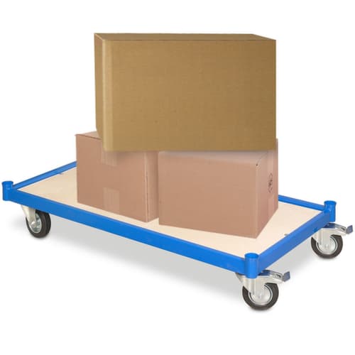 Plattformwagen, Traglast 250 kg, Gummi-Bereifung