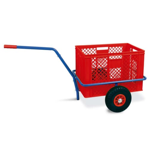 Handwagen mit herausnehmbarem Kunststoffkorb, Traglast 200 kg
