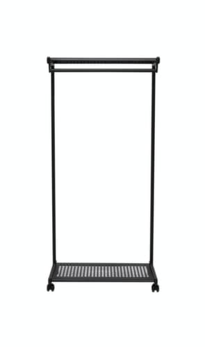 Kompakte Reihengarderobe MAULbolero fahrbar, RAL9004 Signalschwarz