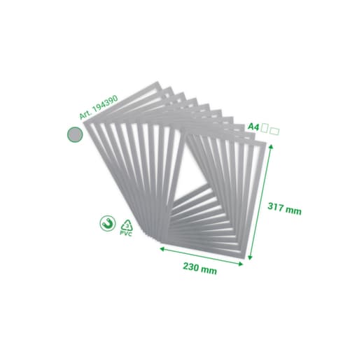 tarifold Magnetrahmen Magneto Pro Solo, DIN A4, Rückseite magnetisch