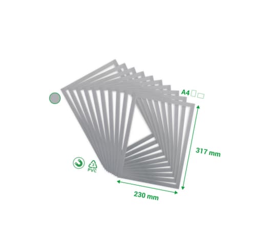 tarifold Magnetrahmen Magneto Pro Solo, DIN A4, Rückseite magnetisch