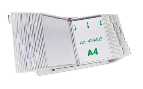 tarifold Tisch-Sichttafelsystem, mit 40 Sichttafeln in DIN A4