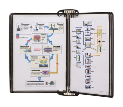 tarifold Wandelement PRO mit PVC-Sichttafeln, mit 5 Sichttafeln in DIN A4