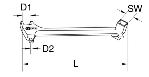 KS Tools BRONZEplus Fassschlüssel universal 380 mm
