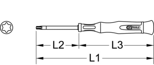 KS Tools Feinmechanik-Schraubendreher Torx