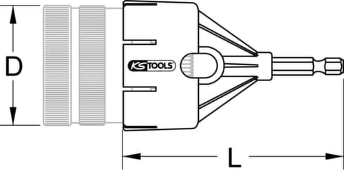 KS Tools Adapter für Rohr-Entgrater