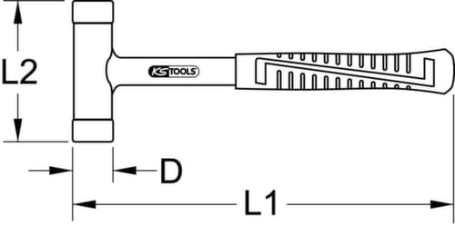 KS Tools Rückschlagfreier Schonhammer