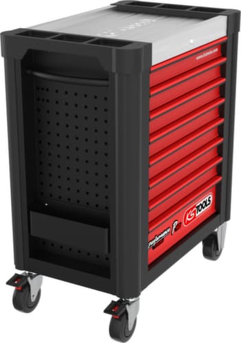 KS Tools PERFORMANCEplus P10 SCHWARZ/ROT Werkstattwagen mit 8 Schubladen