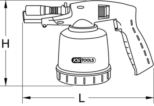 KS Tools Universal-Kartuschenlötgerät mit Piezo-Zündung