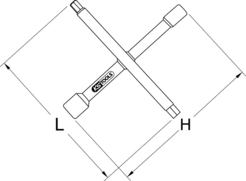 KS Tools Sanitär-Kreuzschlüssel