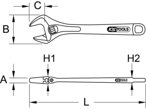 KS Tools Rollgabelschlüssel