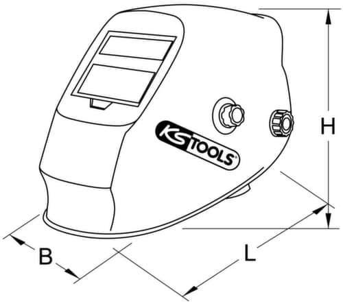 KS Tools Schweißer-Schutzhelm
