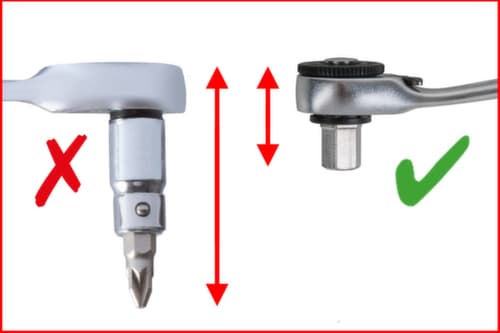 KS Tools 1/4" + 11 mm Durchgangs-Steckschlüssel- und Bit-Satz