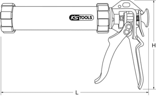 KS Tools Hand-Kartuschen-Pistole 310 ml