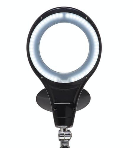 LED-Lupenleuchte MAULmakro, Licht kaltweiß (tageslichtweiß), schwarz