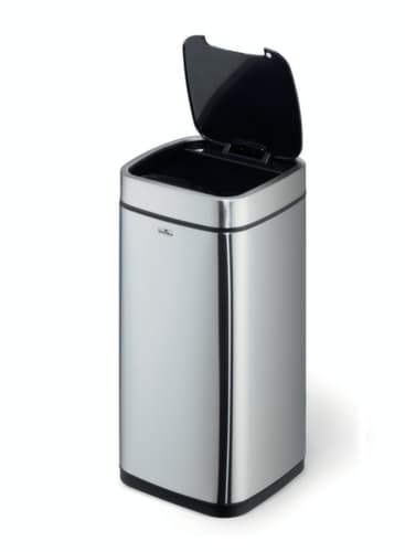 Durable Sensor-Abfallbehälter NO TOUCH aus Edelstahl, 21 l, metallic-silber