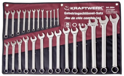 KRAFTWERK® 26-t. Gabelringschl.satz 5-32mm Rollt.
