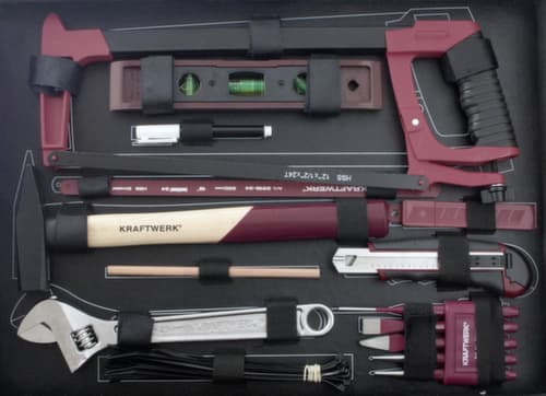 KRAFTWERK® 264-t. Profi-Alu-Werkzeugkoffer KW/Bosch