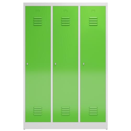 Garderobenschrank ClassiX für Schwarz-Weiß-Trennung, Abteilbreite 395 mm
