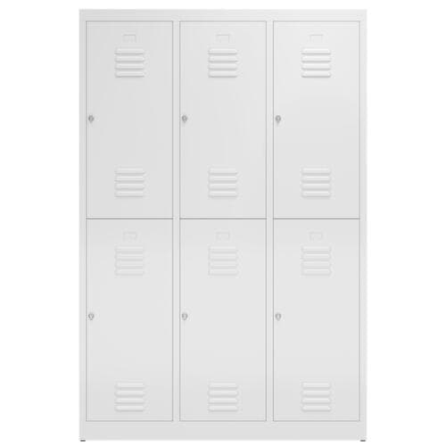 Doppelstöckiger Garderobenschrank ClassiX, Abteilbreite 395 mm