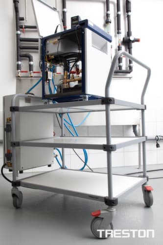 Treston ESD-Tischwagen 1000x530 mm, Traglast 150 kg, 2 Etagen
