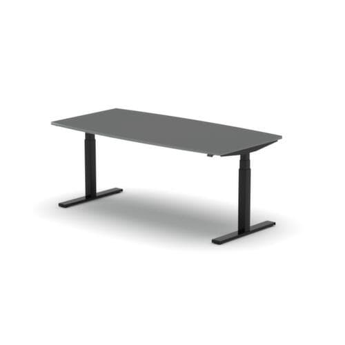 Nowy Styl Elektrisch höhenverstellbarer Konferenztisch eModel 3.0, Breite x Tiefe 1800 x 800 mm, Platte MS Slate