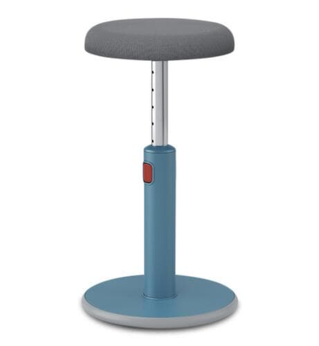 Leitz Sitz-Steh-Hocker Ergo Cosy Aktiv, Sitz grau, rutschfester Fußunterseite