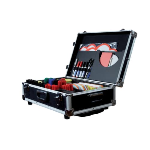 Franken Moderatorenkoffer aus Aluminium