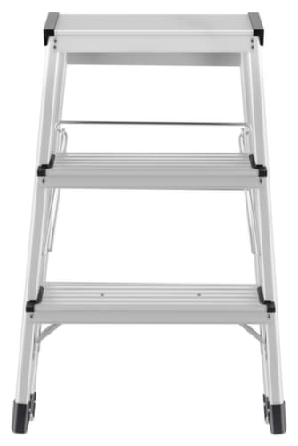 Hailo Beidseitiger Klapptritt D60 StandardLine aus Aluminium, Podesthöhe 600 mm