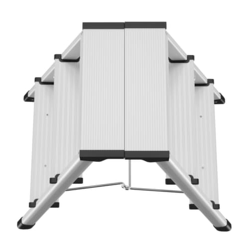 Hailo Beidseitiger Klapptritt D60 StandardLine aus Aluminium, Podesthöhe 600 mm