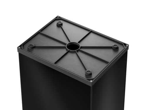 Hailo Abfallbehälter Big-Box Swing XL mit selbstschließendem Schwingdeckel, 52 l, schwarz
