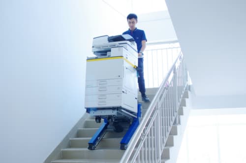 Elektrischer Schwerlast-Treppensteiger, Traglast 420 kg, Schaufelbreite 560 mm