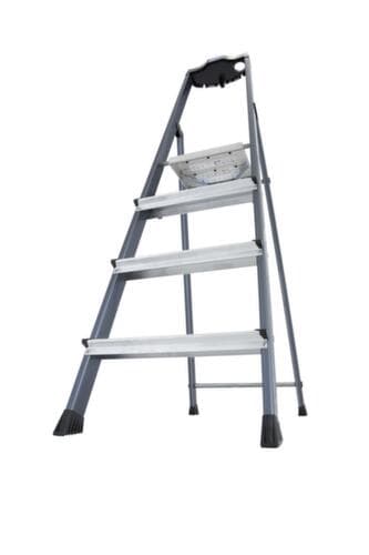 Krause Stufenstehleiter MONTO® Securo®, 4 rutschhemmend profilierte Stufen