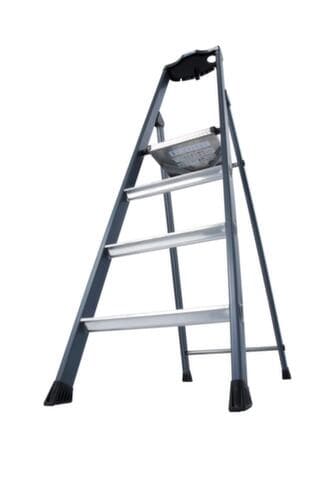 Krause Eloxierte Stufenstehleiter MONTO® SePro S®