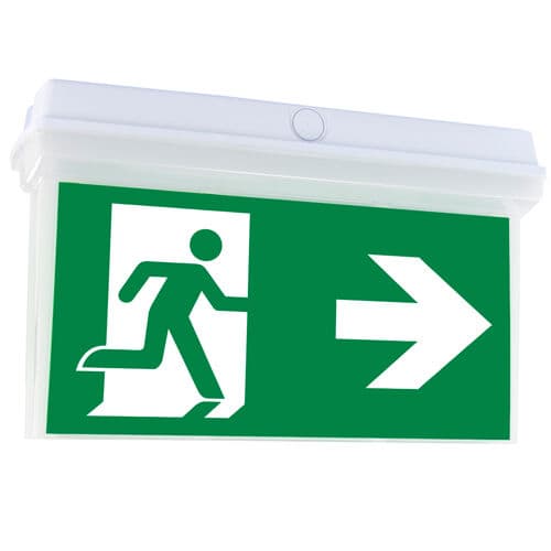 B-Safety LED-Rettungszeichenleuchte V-LUX TOP, Befestigung Zur Deckenmontage, Hinweisschilder zum Stecken