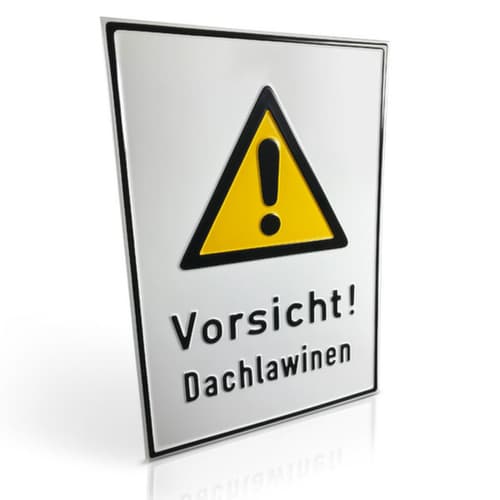 Warnkombischild SafetyMarking® "Vorsicht! Dachlawinen"