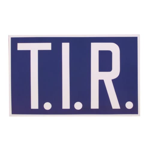 Kfz-Hinweisschild SafetyMarking®, "T.I.R."